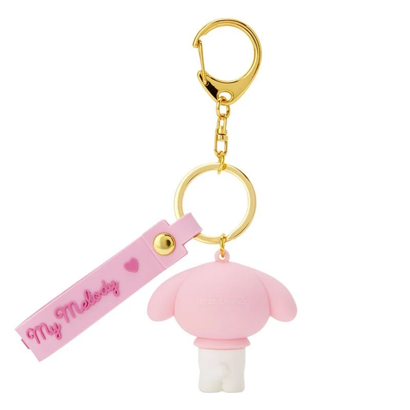 [Self-operated] Japan Sanrio three-dimensional silicone keychain Melody model 1 pack bag keychain pendant pendant