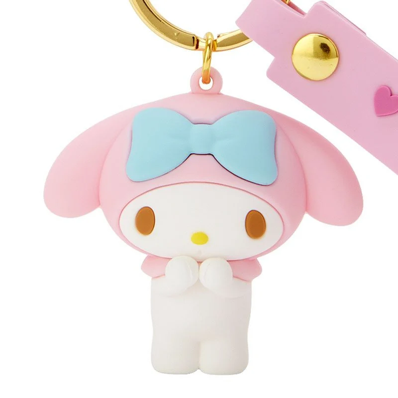 [Self-operated] Japan Sanrio three-dimensional silicone keychain Melody model 1 pack bag keychain pendant pendant
