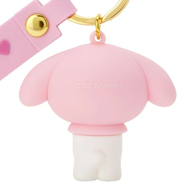 [Self-operated] Japan Sanrio three-dimensional silicone keychain Melody model 1 pack bag keychain pendant pendant