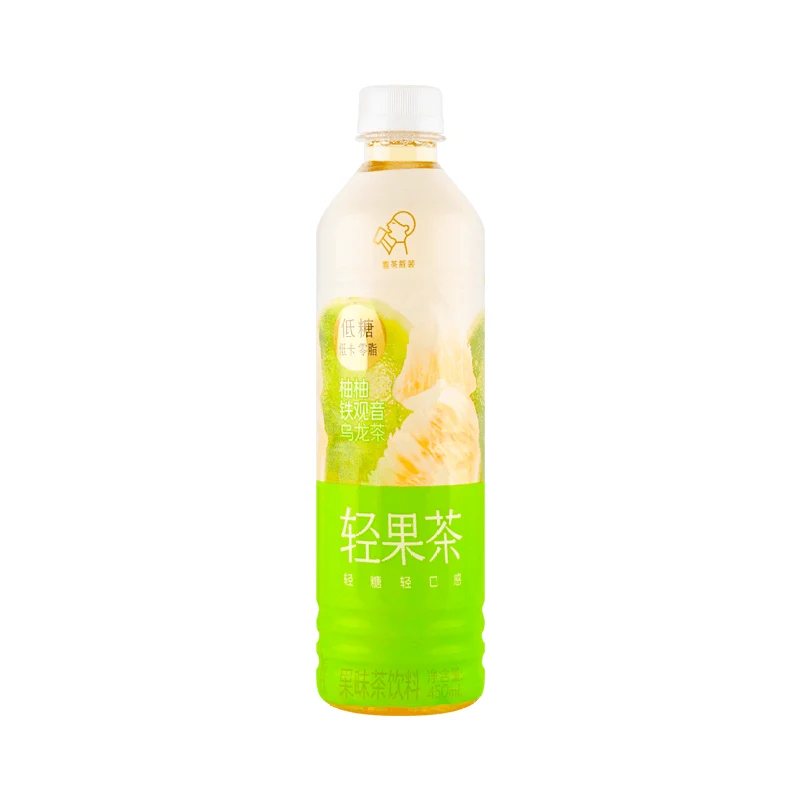 [Self-operated] China Heytea Light Fruit Tea Low Sugar Low Calorie 0 Fat Fruity Tea Beverage Pomelo Tieguanyin Oolong Tea 450ml Fruit Tea Beverage