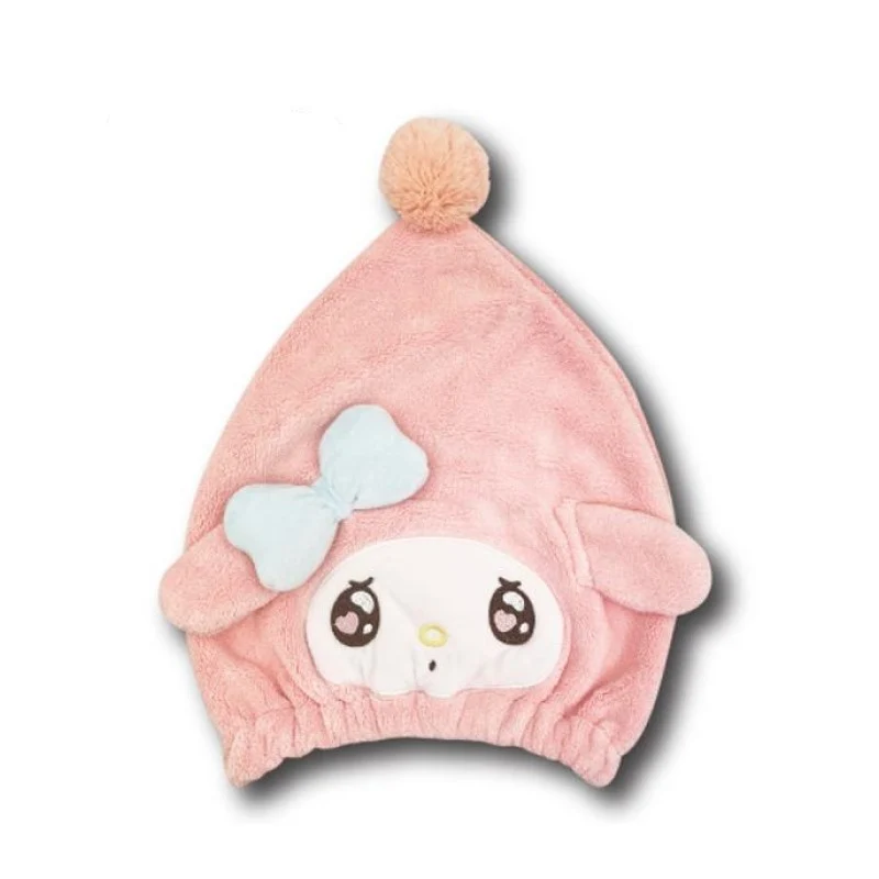 [Self-operated] Japan Sanrio Cartoon Plush Triangular Hair Hat Bow Crying Face Love Eyes Melody 1 Pack Triangular Towel Hat