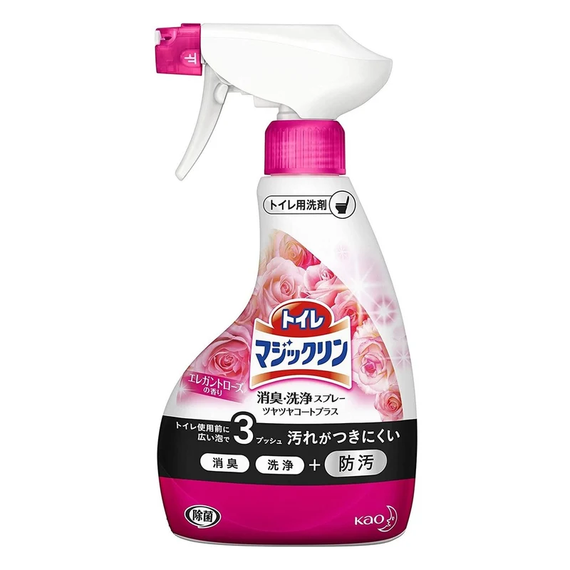 [Self-operated] Japanese KAO Kao Toilet Cleaner Elegant Rose Scent 380ml Toilet Cleaning Spirit removes scale and bacteria and smells fresh