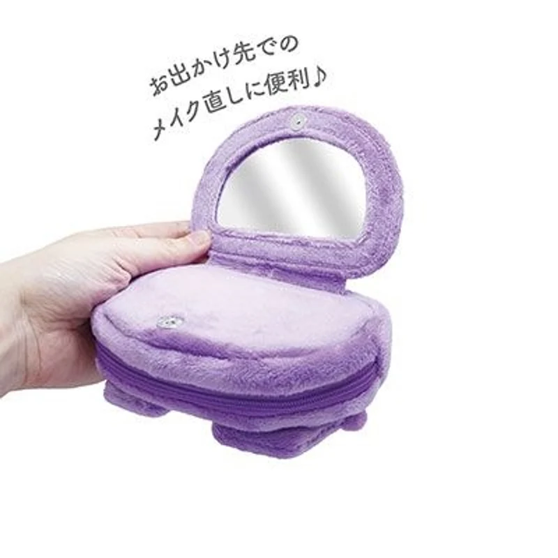[Self-operated] Japan's Sanrio Boa Mirror Bag Cosmetic Bag Kurome Style 1 Pack Cute Cosmetic Mirror Bag