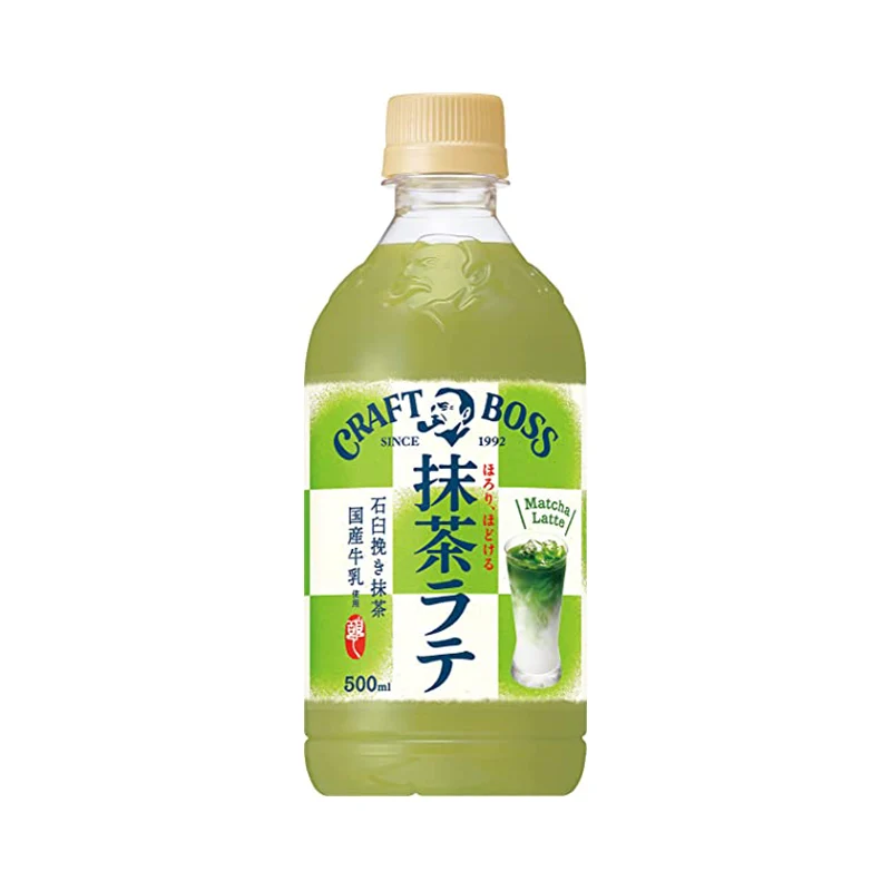[Self-operated] Japan Suntory BOSS Matcha Latte 500ml Matcha Milk Coffee Silky Drink Refreshing