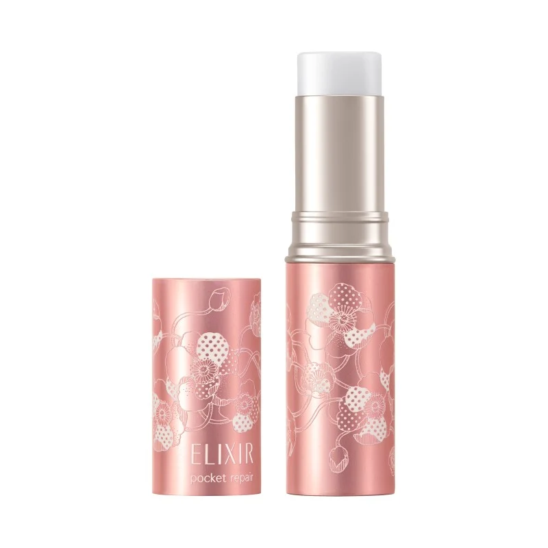 [Self-operated] Japanese SHISEIDO ELIXIR Limited Edition Essence Hydrating Stick Pink Packaging 8.5g Anti-wrinkle Essence Makeup Setting Hydrating Stick
