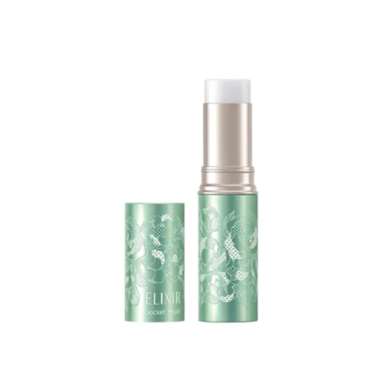 [Self-operated] Japanese SHISEIDO ELIXIR Limited Edition Essence Hydrating Stick Green Packaging 8.5g Anti-wrinkle Essence Makeup Setting Hydrating Stick