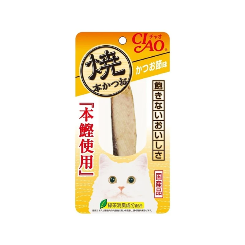 [Self-operated] Japanese CIAO Cat Snacks Churu Miaohaoxiang Grilled Bonito, Bonito Meat Single Pack, 1 Pack, Bonito Festival Flavor