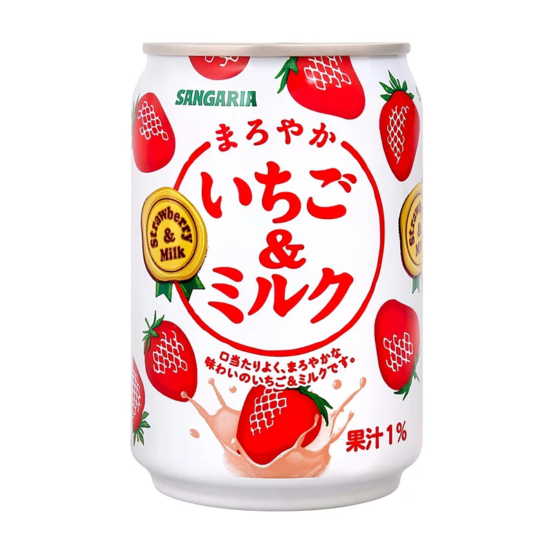 [Self-operated] Japan SANGARIA Strawberry Milk Beverage 275ml Juice Milk Children's Breakfast Drink Dairy Beverage