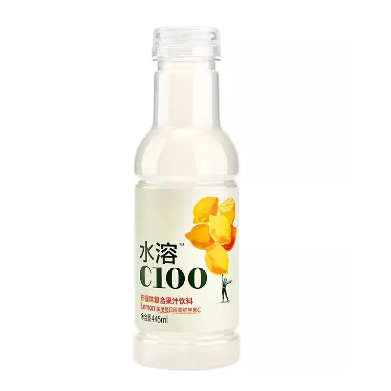 [Self-operated] China NONGFUSPRING Nongfu Spring Water-Soluble C100 Lemon Flavored Complex Juice 445ml Juice Drink to Supplement Vitamin C