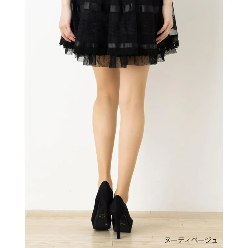 [Self-operated] Japan's Atsugi ATSUGI wire anklet stockings, pantyhose, pure beige (433) M~L Hips 85-98 Height 150cm-165cm