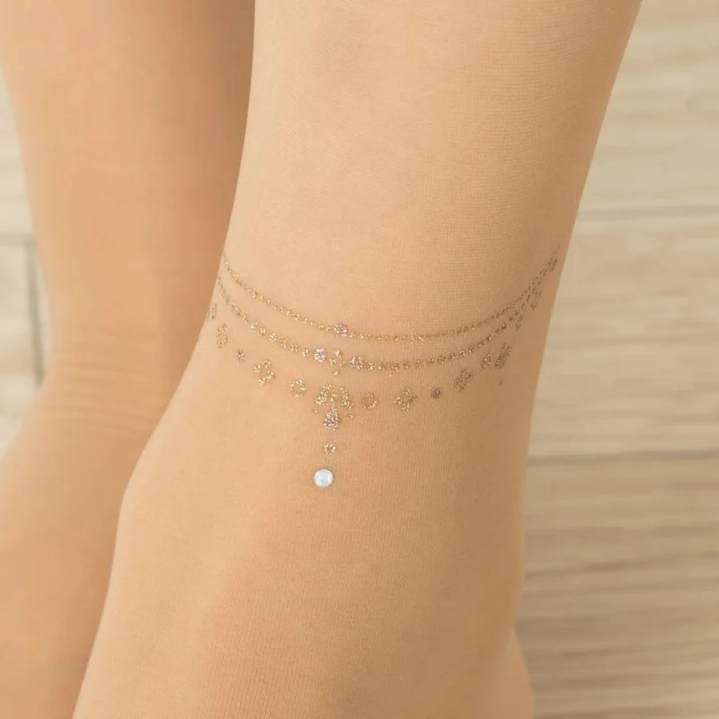 [Self-operated] Japan's Atsugi ATSUGI wire anklet stockings, pantyhose, pure beige (433) M~L Hips 85-98 Height 150cm-165cm