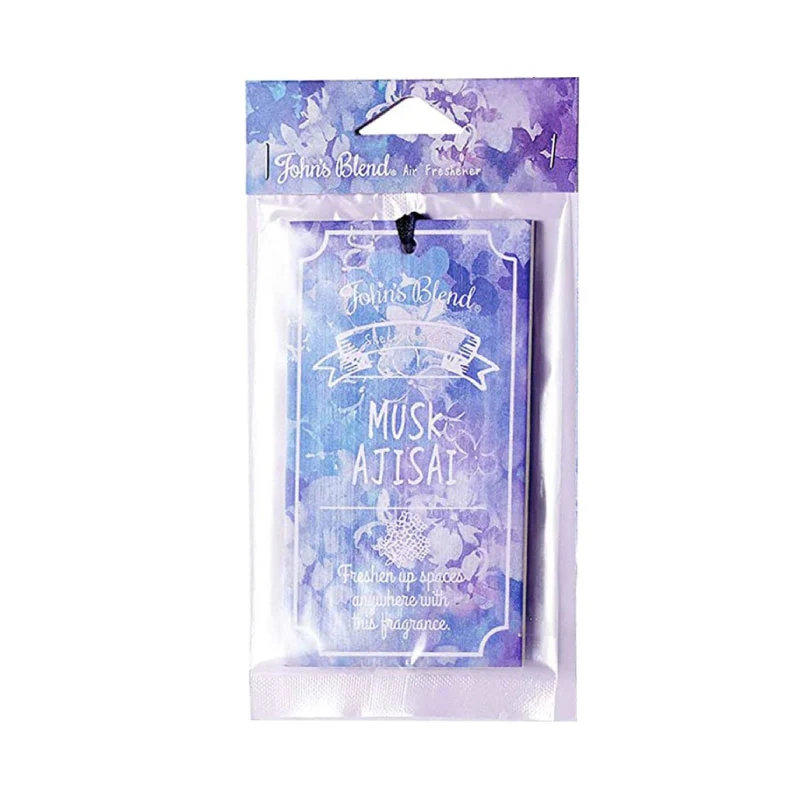 [Self-operated] Japan's John's Blend Limited Edition Hydrangea Hanging Card Fragrance Tablets Hanging Fragrance Tablet Room Elegant Fragrance Diffuser Fireless Aromatherapy
