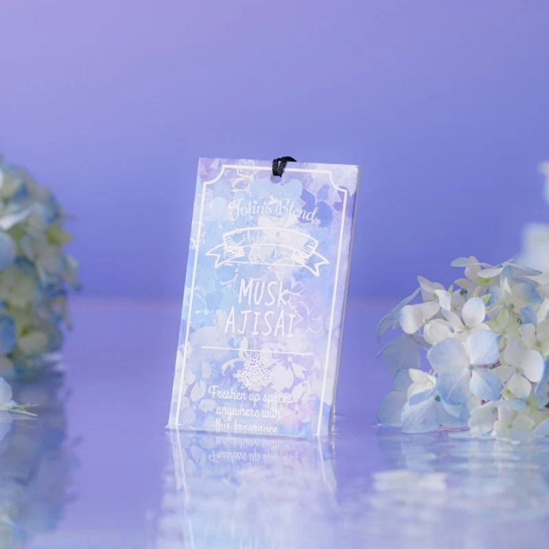[Self-operated] Japan's John's Blend Limited Edition Hydrangea Hanging Card Fragrance Tablets Hanging Fragrance Tablet Room Elegant Fragrance Diffuser Fireless Aromatherapy