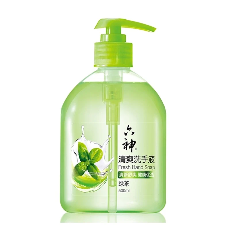 [Self-operated] China LiuShen Refreshing Hand Sanitizer Green Tea 500ml Foam Refreshing and Refreshing Hand Sanitizer Large Bottle Household Type