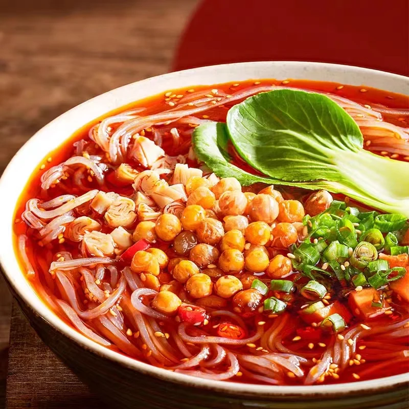 [Self-operated] China SHIZUREN Shizuren Pea version of classic hot and sour noodles 130g/barrel Internet celebrity hot and sour noodles Chongqing sweet potato vermicelli instant barrel