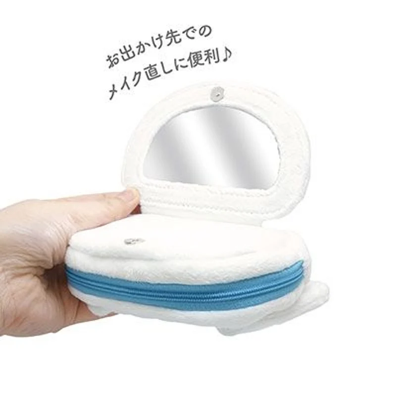 [Self-operated] Japan's Sanrio Boa Mirror Bag Cosmetic Bag Big-Eared Dog Style 1 Pack Cute Cosmetic Mirror Bag
