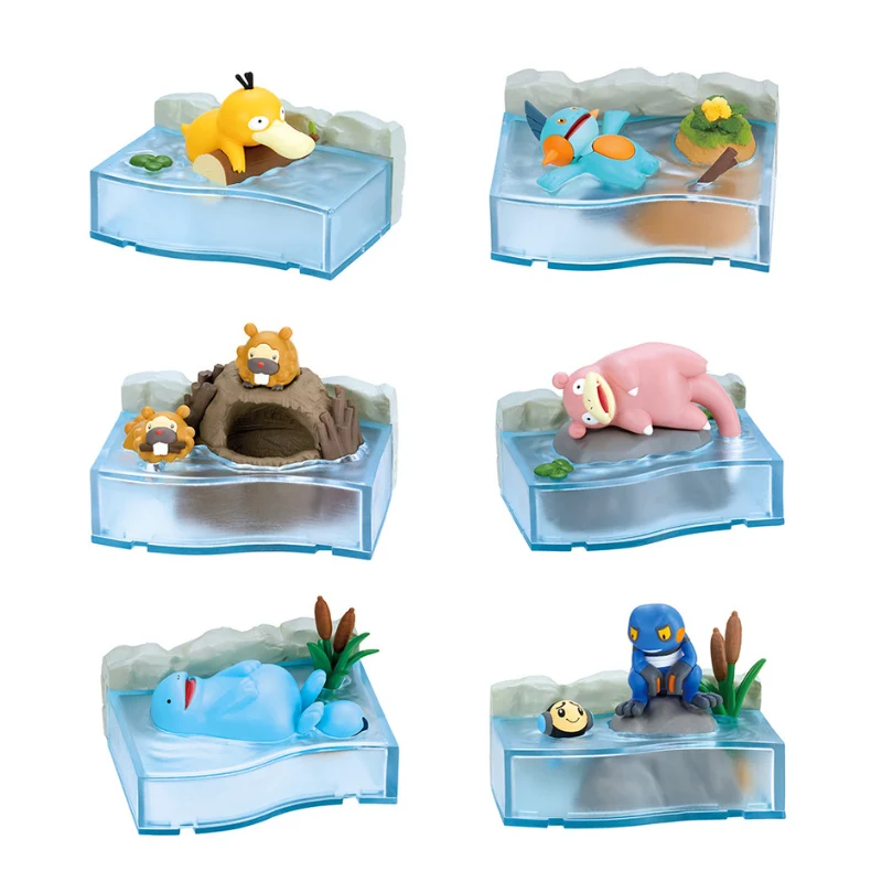 [Self-operated] Japanese RE-MENT Pokémon Leisure Time Nap in the River 1 box set of six types randomly sent genuine collection