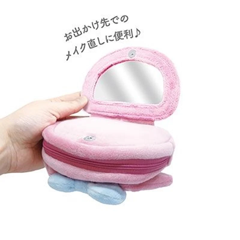 [Self-operated] Japan's Sanrio Boa Mirror Bag Cosmetic Bag Melody Model 1 Pack Cute Cosmetic Mirror Bag