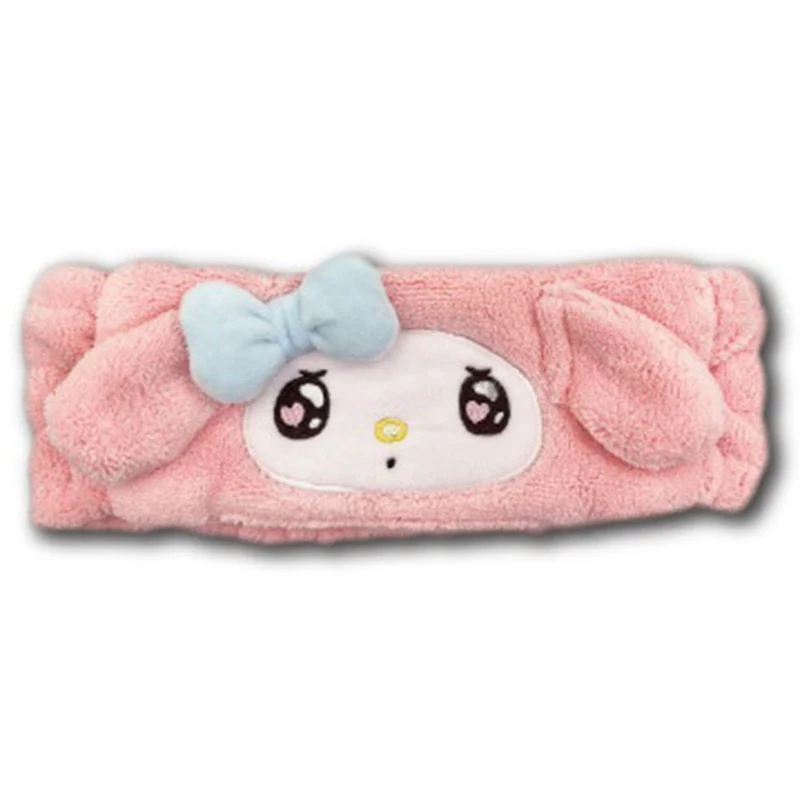 [Self-operated] Japan's Sanrio Melody plush headband, heart eye bow style 1 pack, a must-have artifact for home face washing