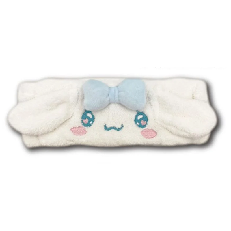 [Self-operated] Japanese Sanrio big-eared dog plush hairband with love eyes and bow style 1 pack, a must-have artifact for home face washing