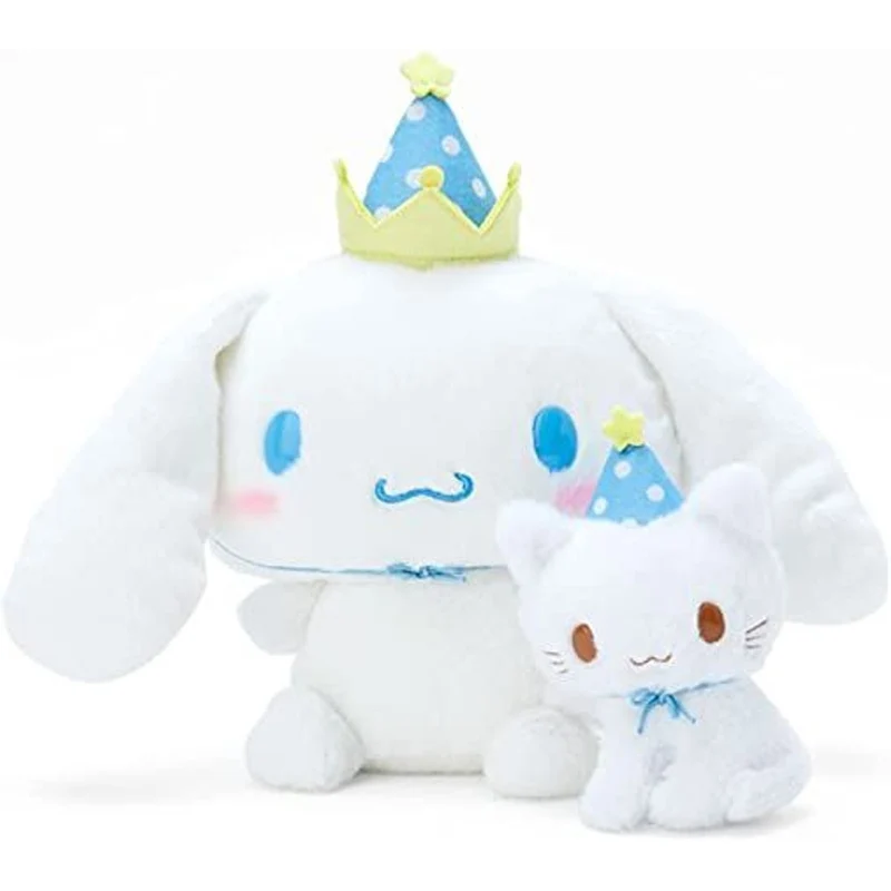 [Self-operated] Japan's Sanrio Big Eared Dog & Milk Birthday Series Big Eared Dog Doll Set Doll Ornament Plush Toy Gift Gift Box