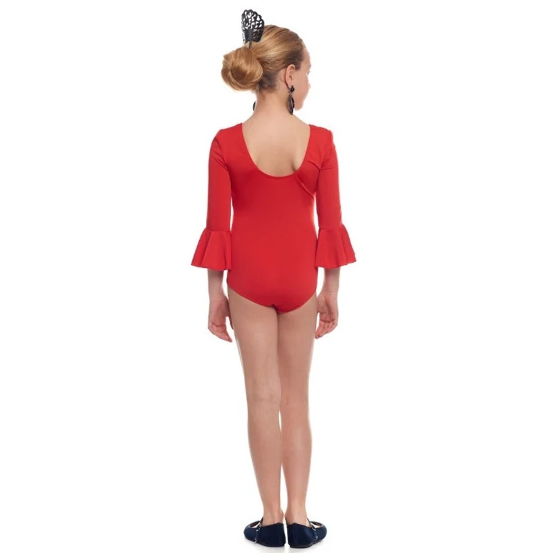 Roter Flamenco-Body für Kinder