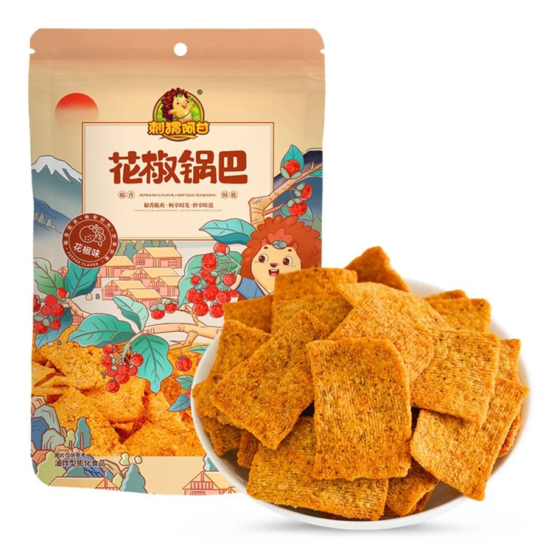 [Self-operated] Chinese Hedgehog Forrest Gump Sichuan Pepper Crispy Rice Flavor 220g Internet celebrity hot snack snack office food