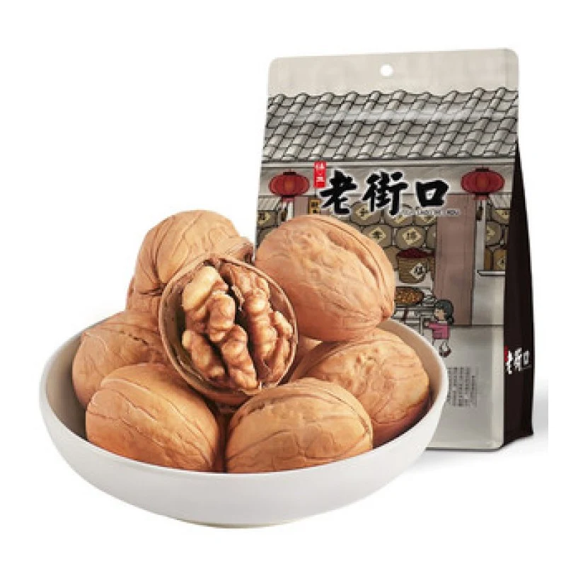 [Self-operated] China Laojiekou Popped Walnuts Milk Flavor 225g Nut Roasted Seeds Snacks