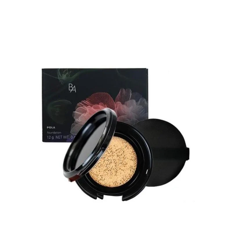 [Self-operated] Japanese POLA Black BA Cushion Foundation #P1 12g Core + Shell + Puff Suitable for fair and pink skin tones, concealer, moisturizing and transparent