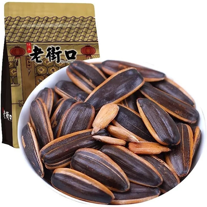 [Self-operated] China Laojiekou Pecan Flavored Melon Seeds 500g Sunflower Seeds and Melon Seeds Snacks