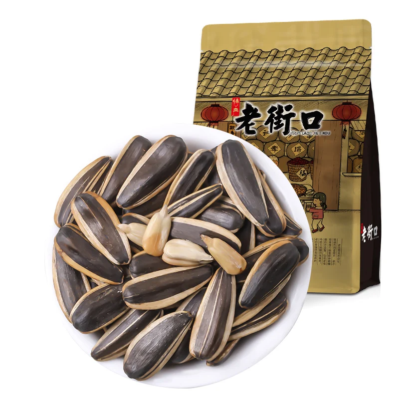 [Self-operated] China Laojiekou Spiced Melon Seeds 500g Sunflower Seeds and Melon Seeds Snacks