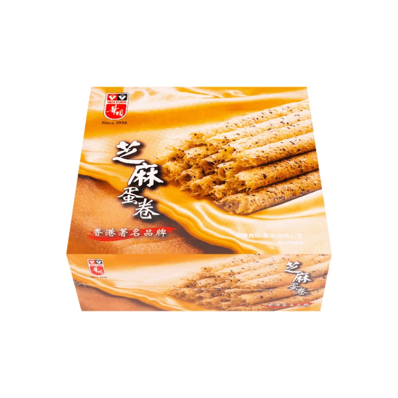 [Self-operated] China Huayuan Egg Roll Gift Box Sesame Flavor 454g Hong Kong's old brand fragrant sesame crispy and delicious snacks