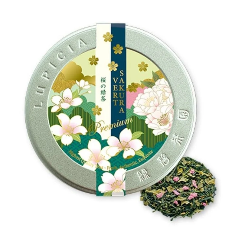 [Self-operated] Japanese LUPICIA Green Bi Tea Garden Spring Cherry Blossom Tea Series Premium Edition Weeping Willow Sakura Green Tea Tea 50g Canned Cold Brew Tea Fruit Tea Vitality Health Tea