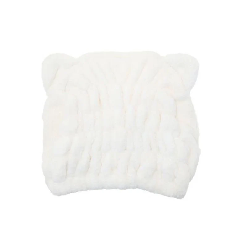 [Self-operated] Japanese Sanrio cute mascot plush dry hair hat Hello Kitty style 1 pack water-absorbent quick-drying fluffy hair hat