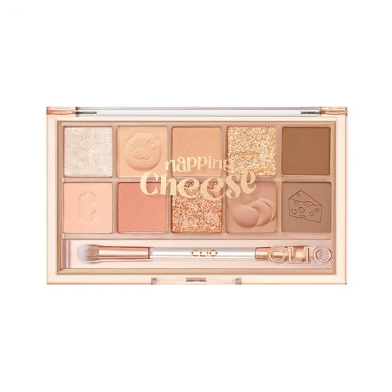 [Self-operated] South Korea CLUB CLIO 10-color eyeshadow palette, No. 19, 6g NAPPING CHEESE