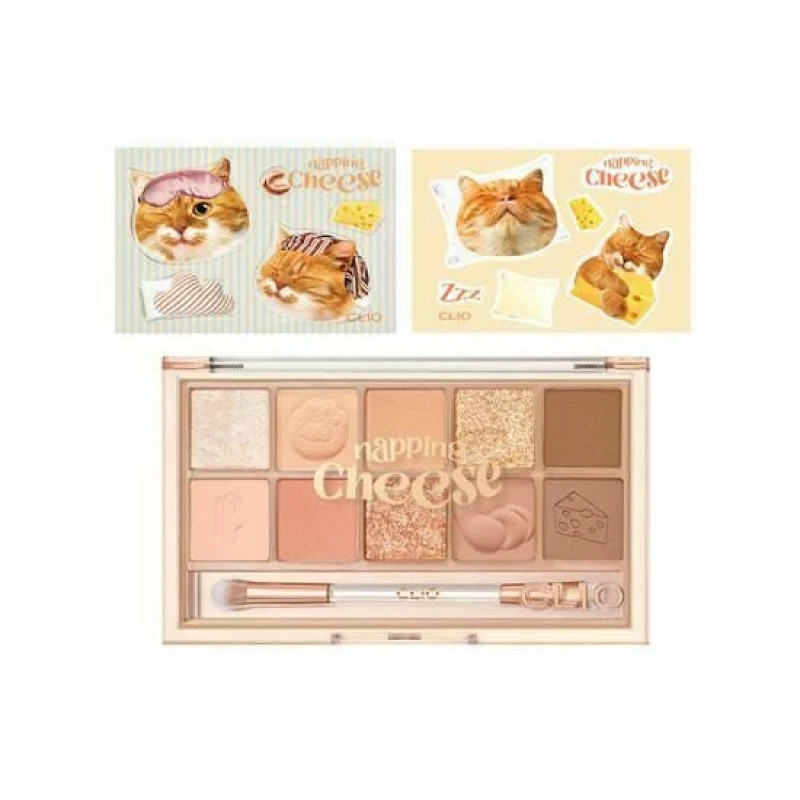 [Self-operated] South Korea CLUB CLIO 10-color eyeshadow palette, No. 19, 6g NAPPING CHEESE