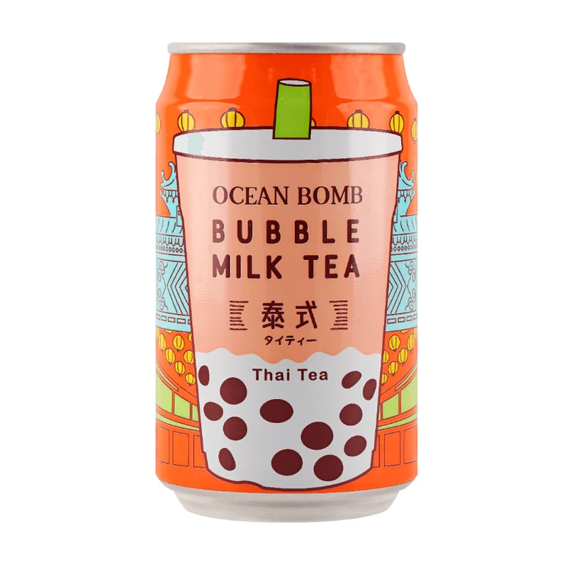 [Self-operated] Taiwan OCEAN BOMB Thai Pearl Milk Tea Drink 315ml