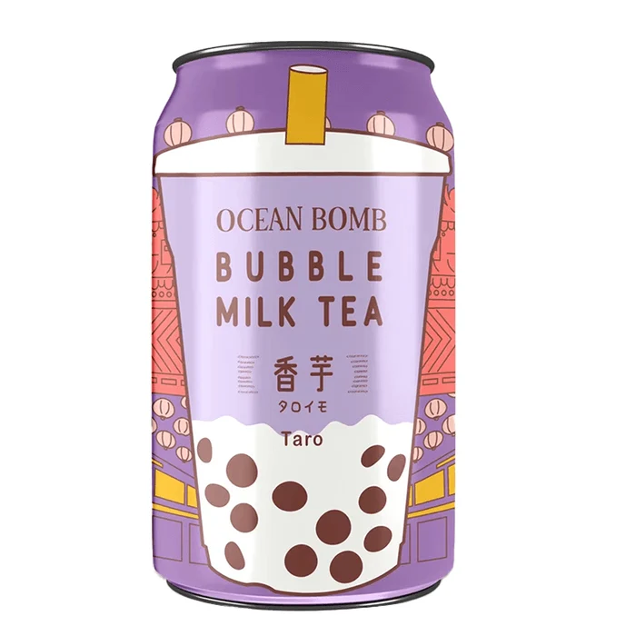 [Self-operated] Taiwan OCEAN BOMB Taro Pearl Milk Tea Drink 315ml