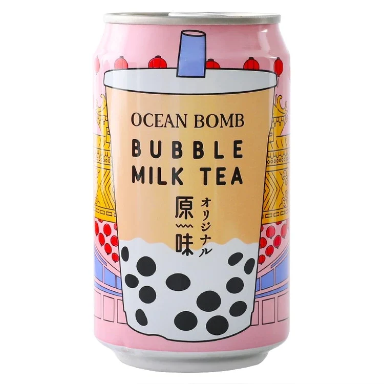 [Self-operated] Taiwan OCEAN BOMB Original Pearl Milk Tea Drink 315ml