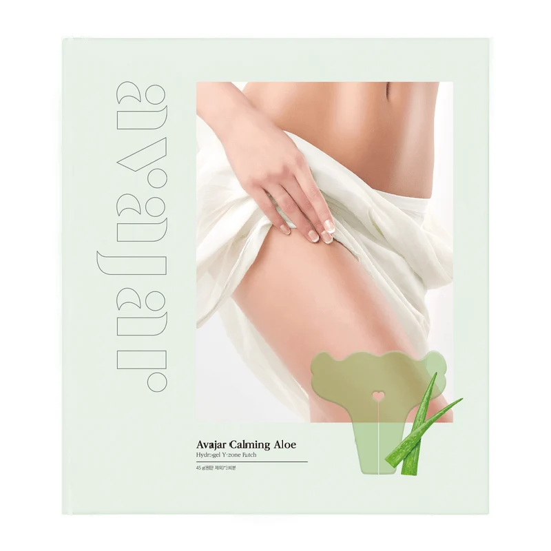 [Self-operated] South Korea's AVAJAR Melfaza private parts soothing and calming aloe hydrogel Y-zone whitening and repair patch large capacity 45g*3 pieces Bikini wax hair removal soothing patch