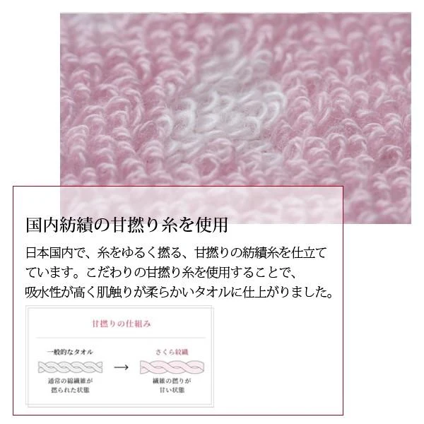 [Self-operated] Japanese IMABARI Sakura gift box bath towel 60*110 2 pack, pure cotton, made in Japan, super absorbent, quick-drying, not prone to lint