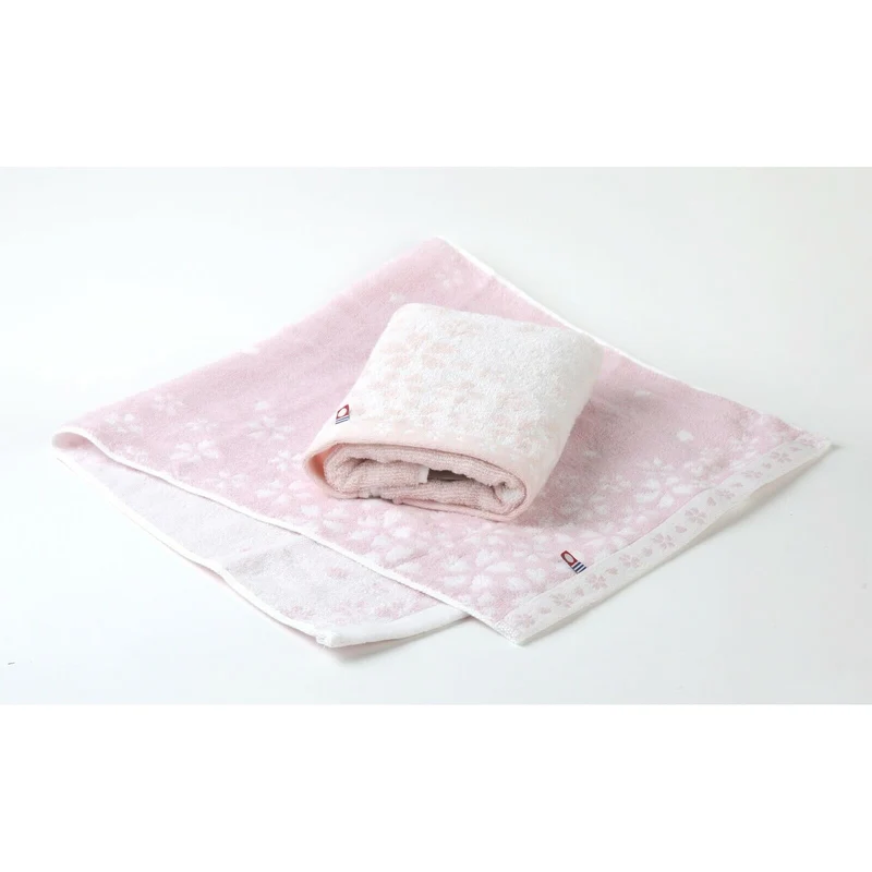 [Self-operated] Japan's IMABARI Sakura gift box towels 33*75 2 pack, pure cotton, made in Japan, super absorbent, quick-drying, not prone to lint