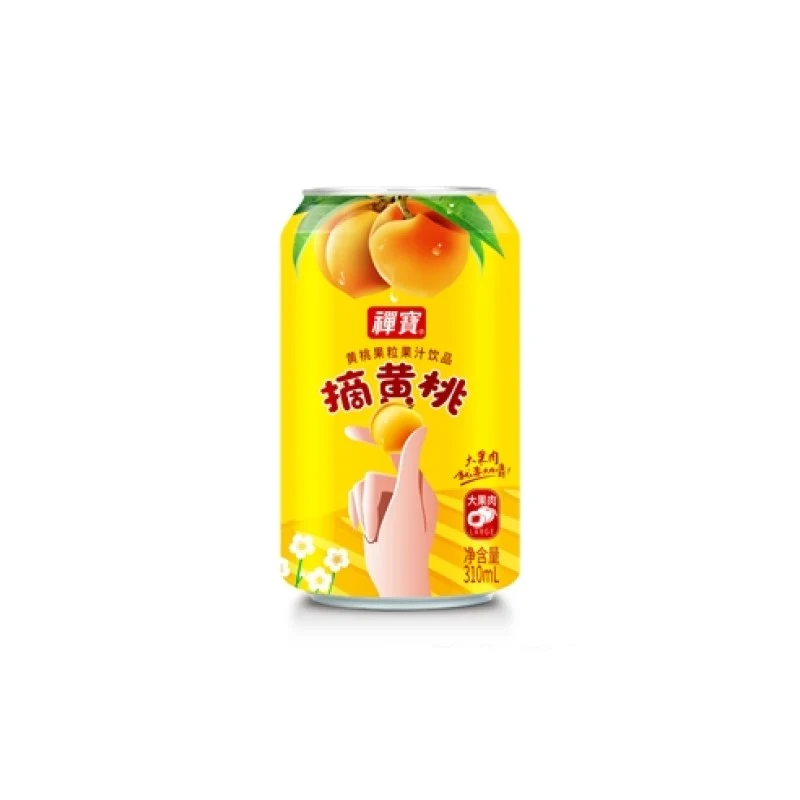 [Self-operated] China Zenbao Large Pulp Juice Yellow Peach Flavor 310ml Fruit Juice Drink