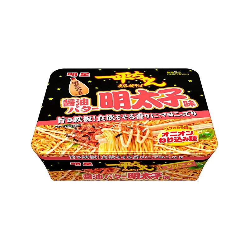 [Self-operated] Japanese MYOJO Star Ippei Sauce Nightclub Fried Noodles Spicy Mentaiko Mayo Flavor 127g Ramen Instant Noodles Late Night Snack