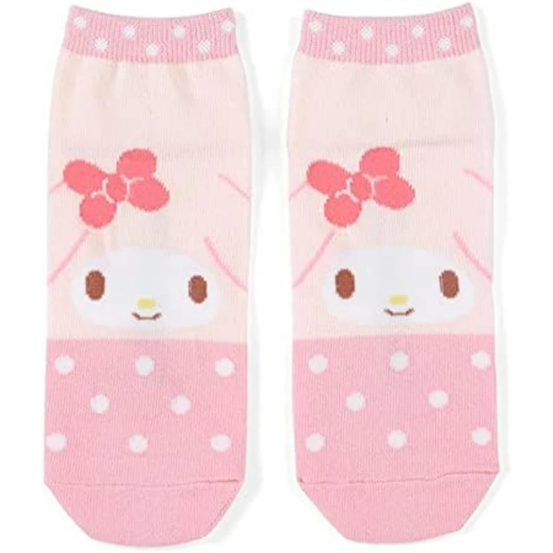 [Self-operated] 1 pair of Japanese Sanrio super star cute face socks Melody