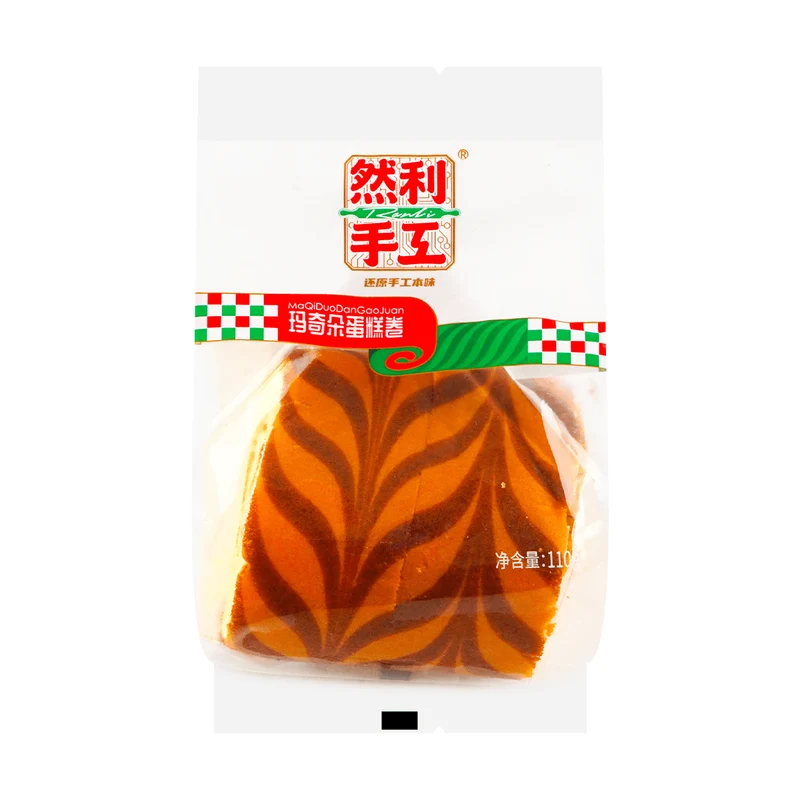 [Self-operated] China Ranli Macchiato Cake Roll 130g Breakfast Sandwich Tiger Skin Cake Bread Cake Snacks Snacks