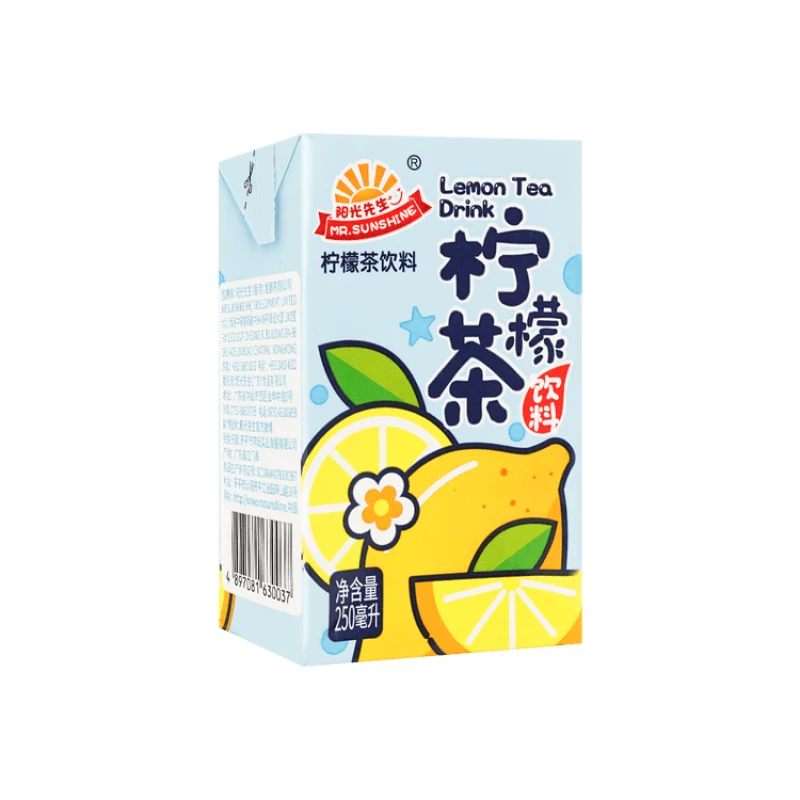 [Self-operated] China MR.SUNSHINE Mr. Sunshine Lemon Tea Drink 250ml Internet celebrity fruit juice drink is a good way to relieve the heat in summer