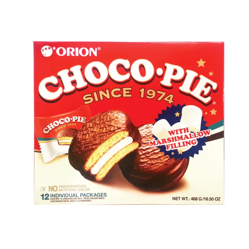 [Self-operated] Korean ORION chocolate pie 12 pieces, pastries, snacks, snacks, snacks for children