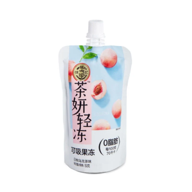 [Self-operated] China Xu Fuji Tea Yan Lightly Smokable Jelly White Peach Oolong Flavor 150g 0 Fat Pudding Jelly Snacks