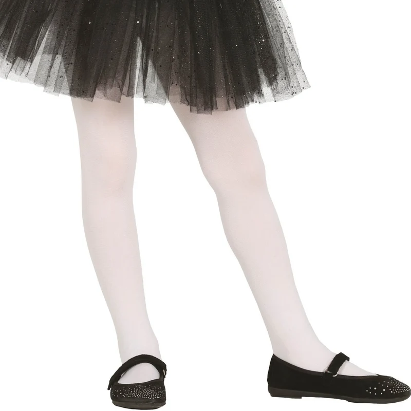 Weiße Basic-Strumpfhose für Kinder